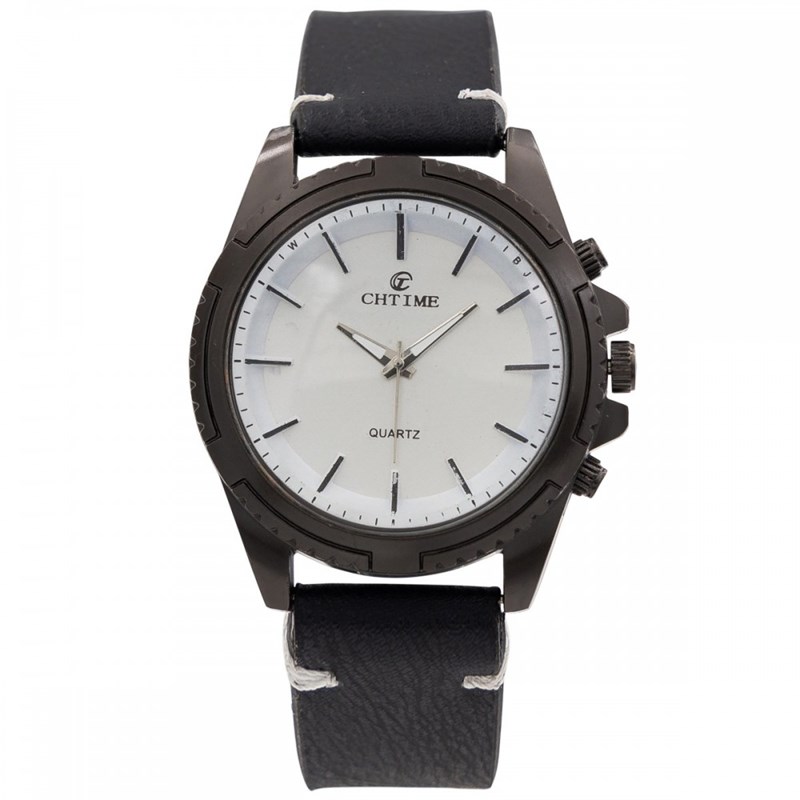 Montre Homme CHTIME bracelet Cuir Noir