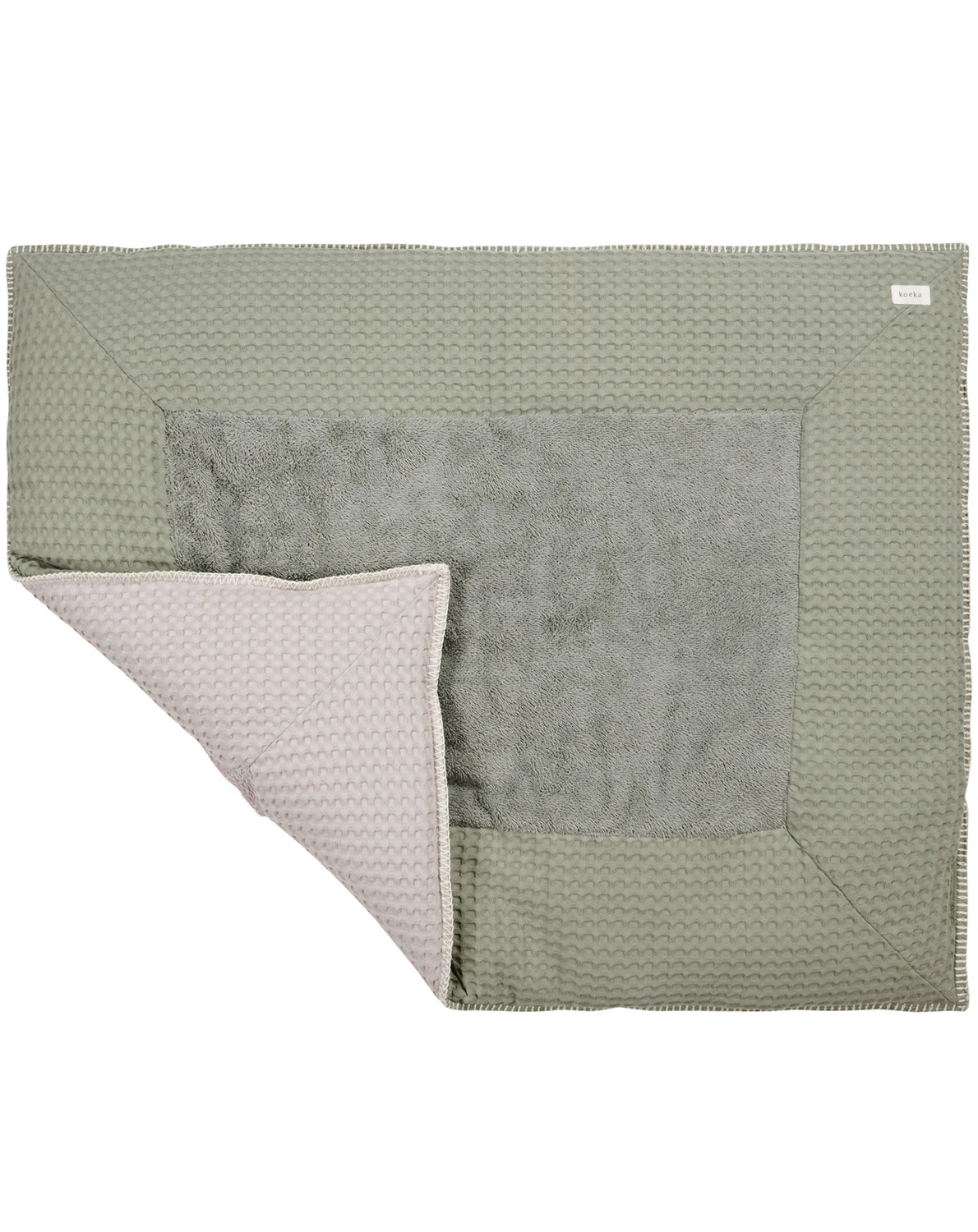 Krabbeldecke AMSTERDAM (80x100) in green/grey