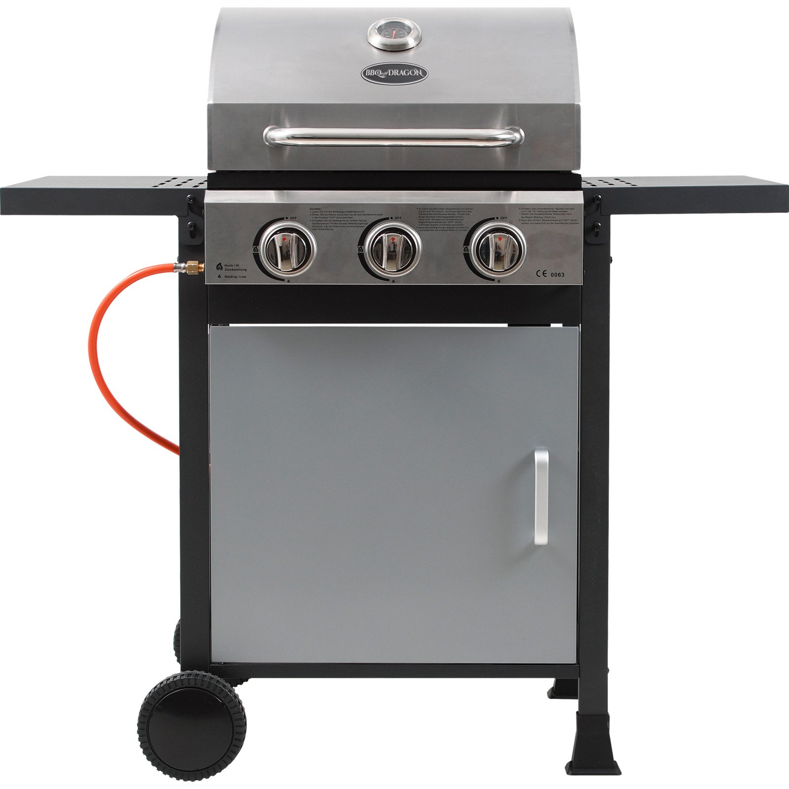 BBQ Dragon Gasgrill Bedano 3-Brenner