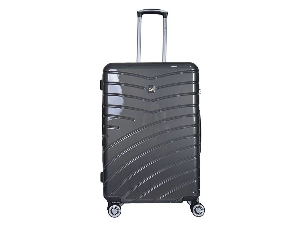 MALA DE VIAGEM GRANDE RÍGIDA AIRPORT CINZENTO ESCURO 8 RODAS 75CM