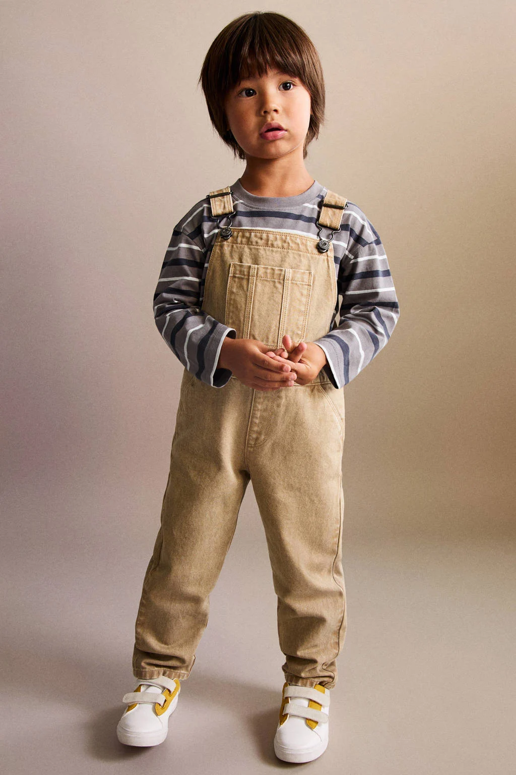 Mango Kids tuinbroek lichtbruin