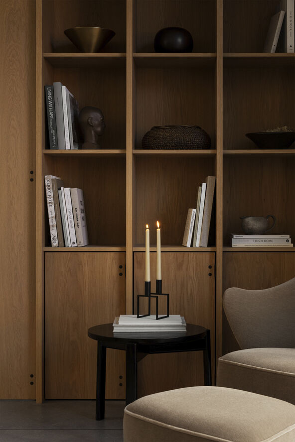 Audo Copenhagen Line, Candle Holder, Black Sort