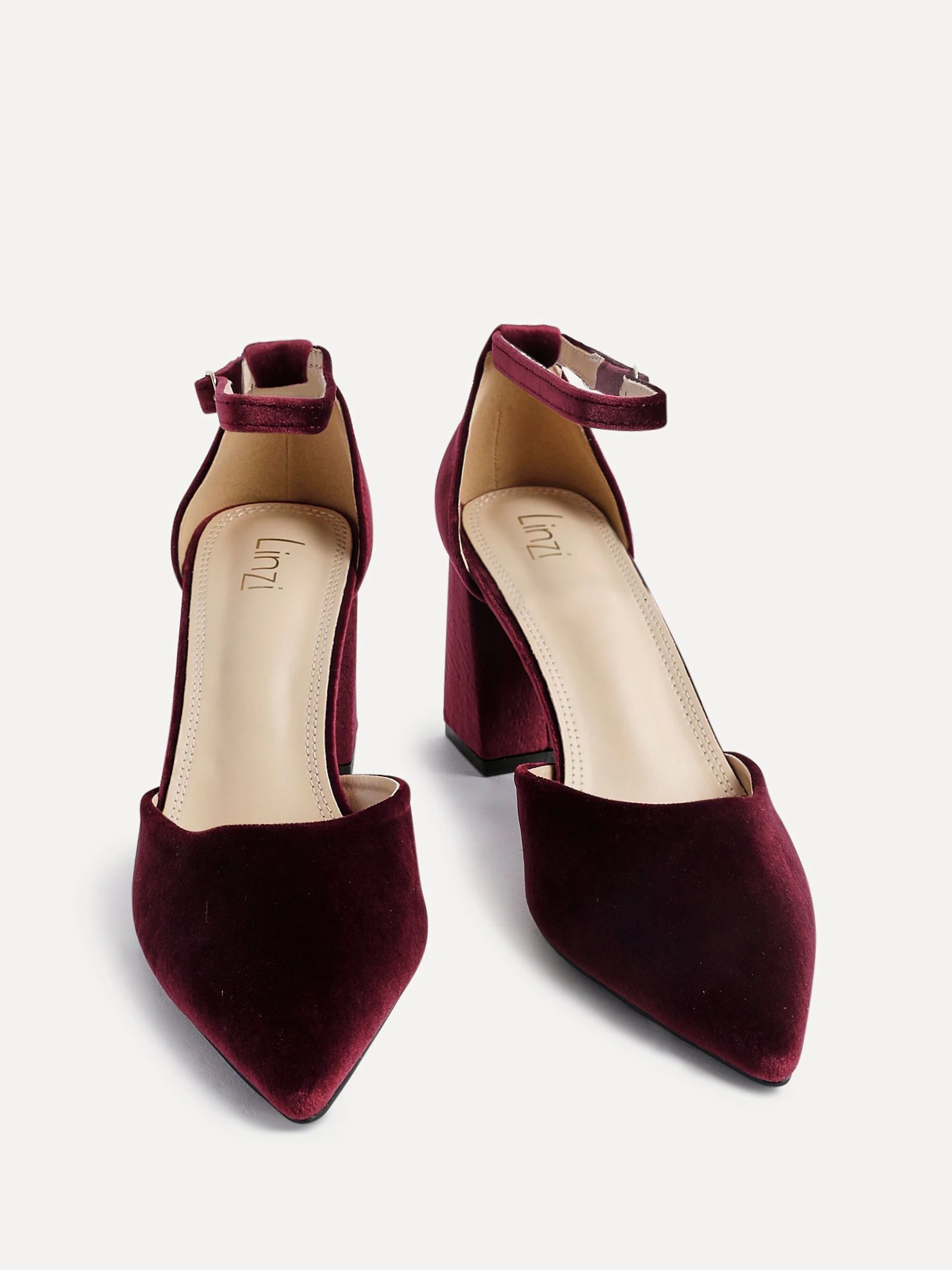 Rood - Linzi Glam Classic Pointed Court Heels