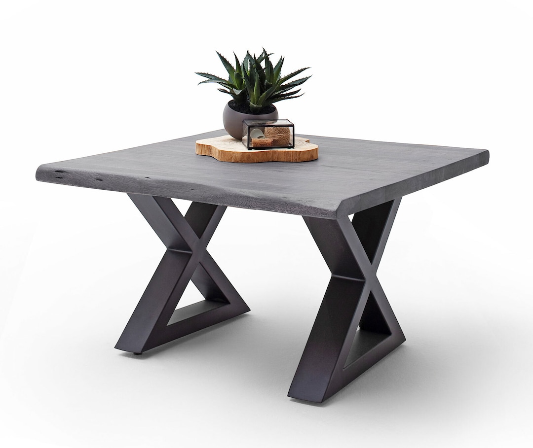 Couchtisch CARTAGENA X75 anthrazit /massiv grau
