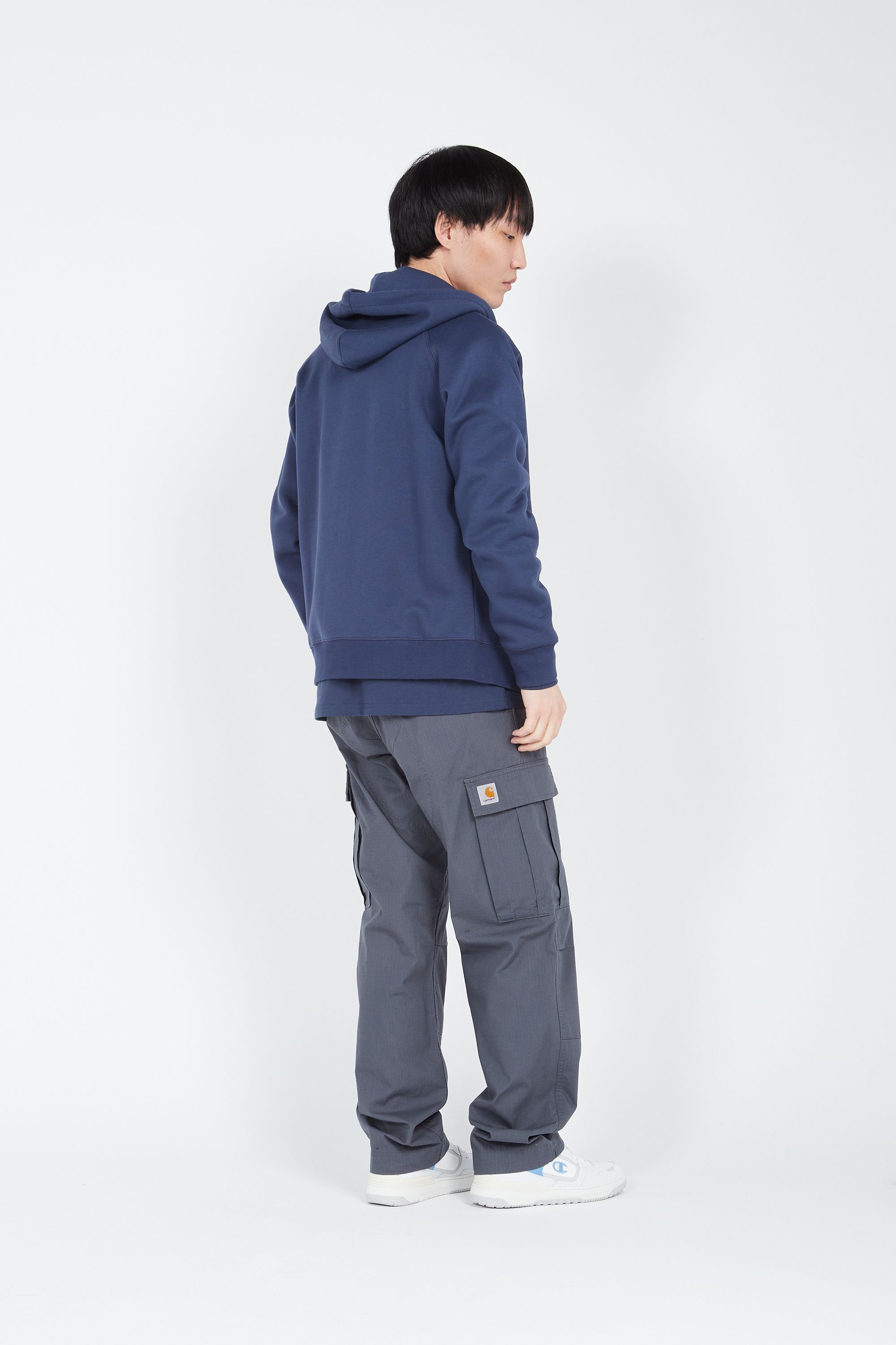 CARHARTT WIP Hoodie zippé Hooded Chase Jacket Bleu
