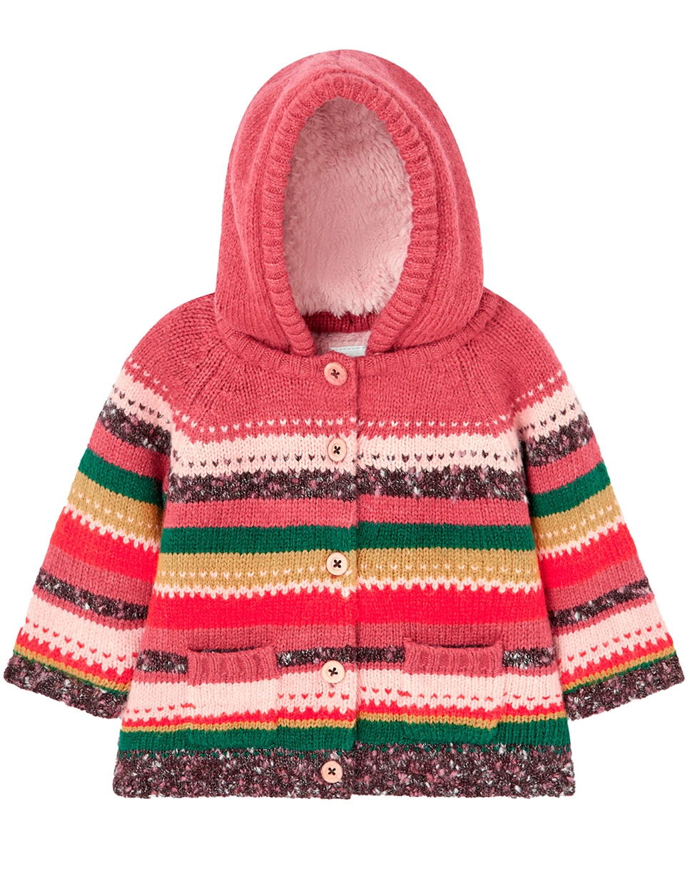 Strickjacke COLOR STRIPES in bunt