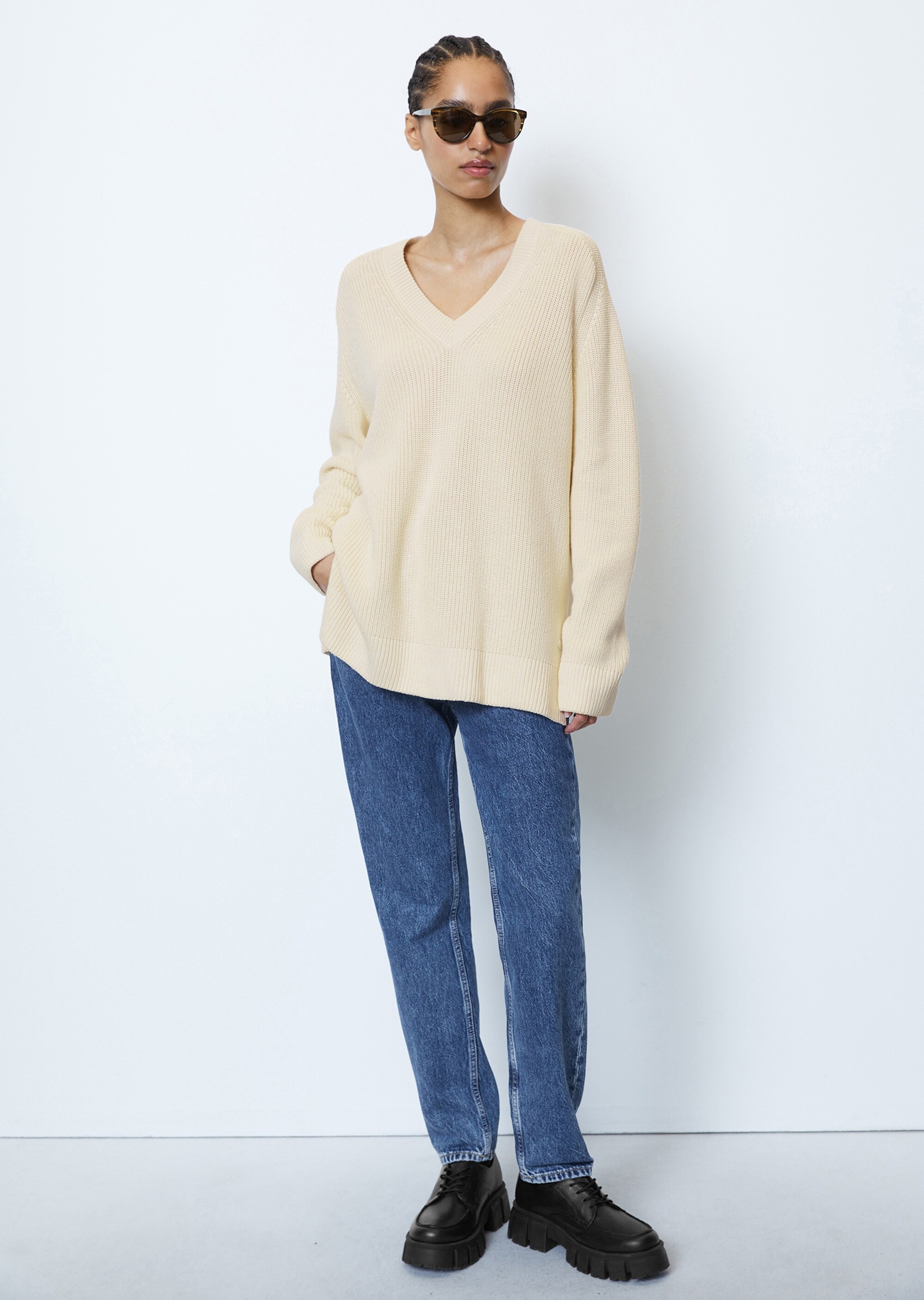 DfC Pullover relaxed aus Heavy Weight Cotton gestrickt