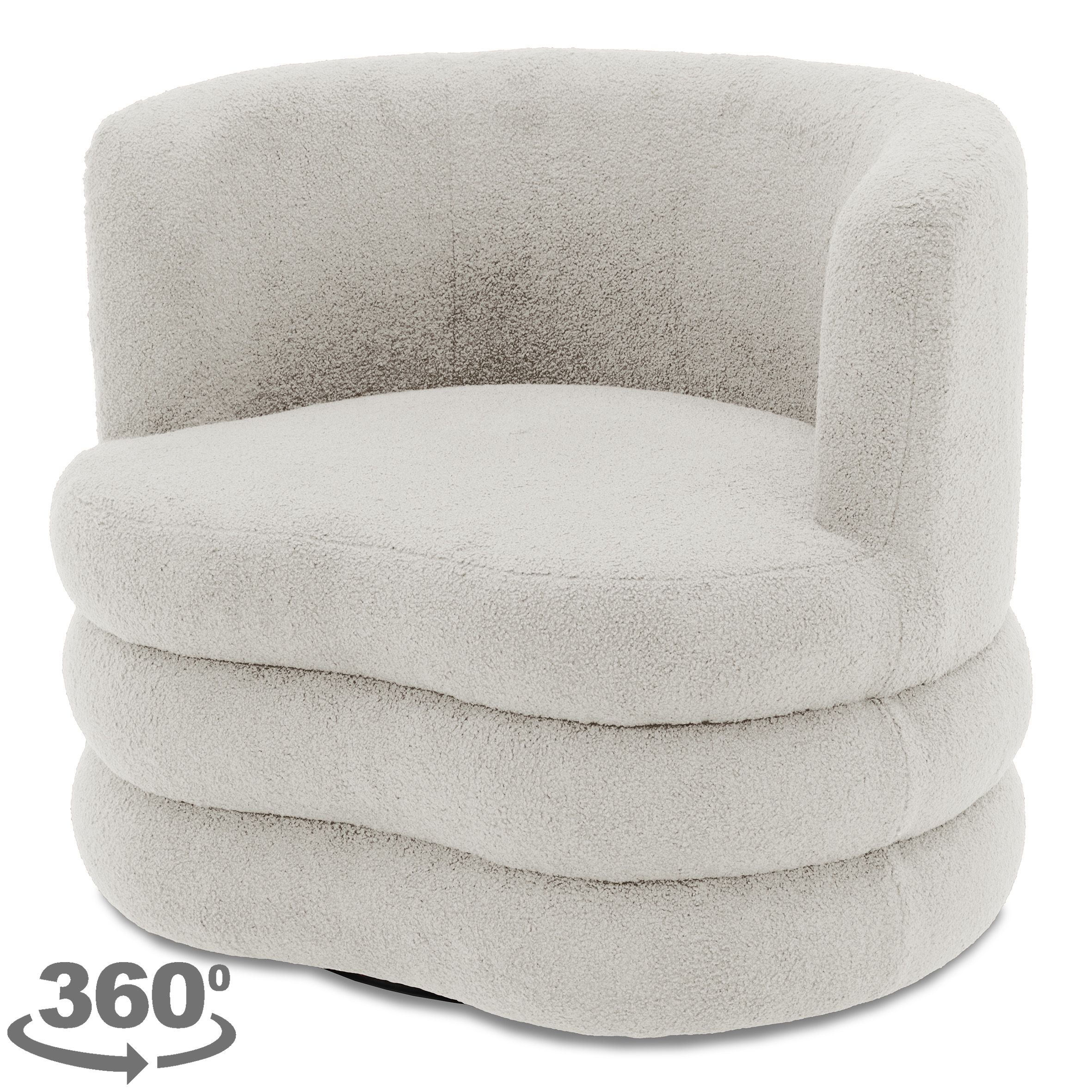 Draaifauteuil Magali B92 x D80 x H77 cm