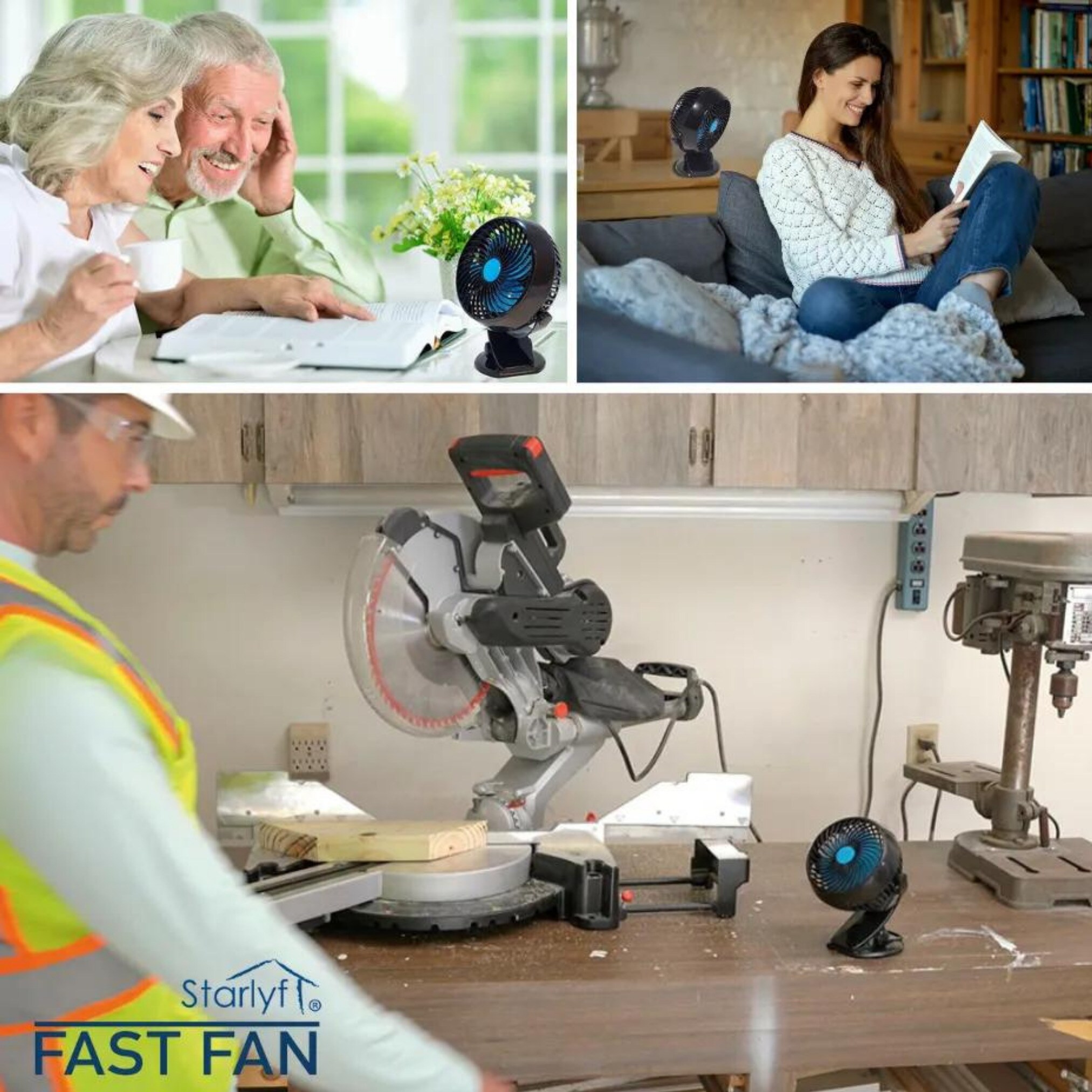 Starlyf® Mini Akku Ventilator - Miniventilator Fast Fan