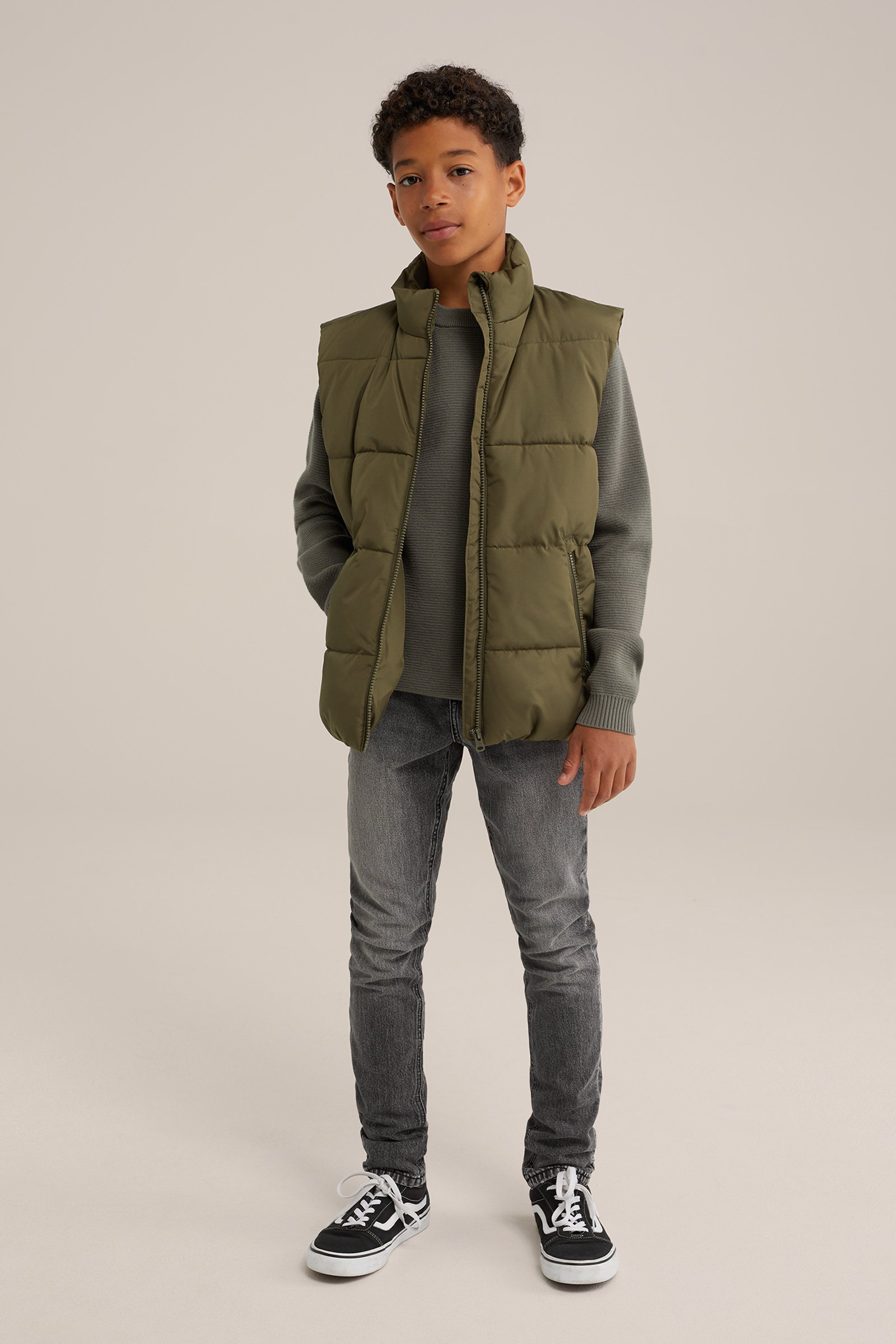 Jongens bodywarmer Blue Ridge Donkergroen