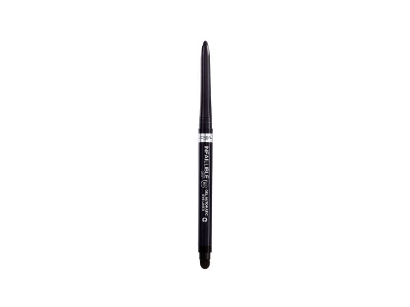 L'Oréal Paris Eyeliner Gel Automatic Grip Matte Black Eyeliner für einen ausdrucksstarken Lidstrich, der den ganzen Tag hält