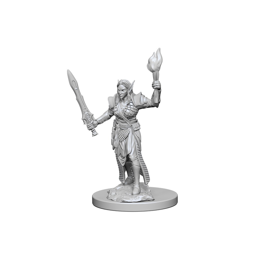 Pathfinder Deepcuts Unpainted Miniatures: Elf Female Fighter