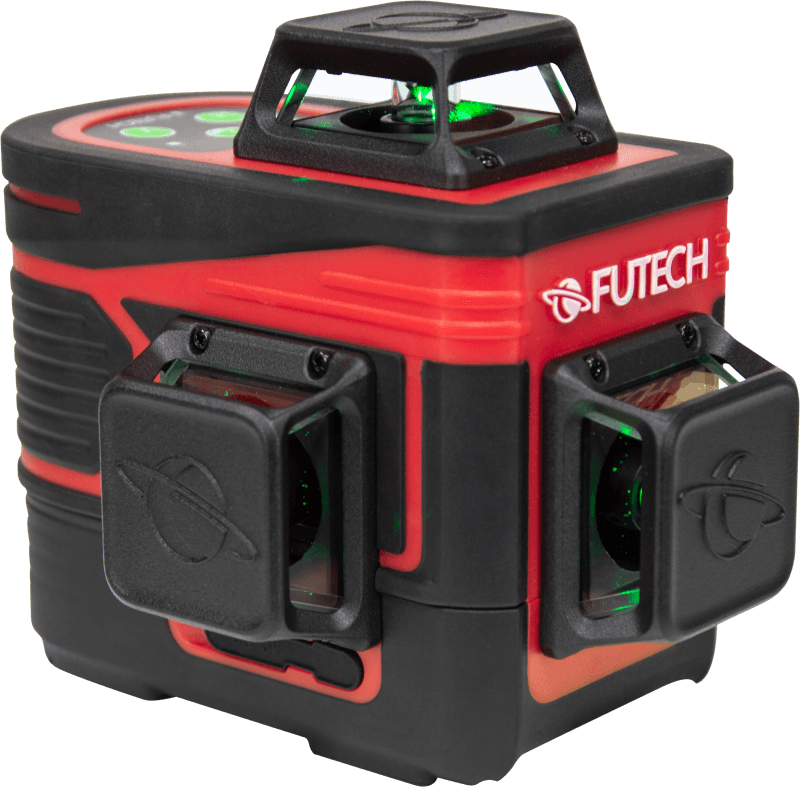 Futech 035.3DG Multicross 3D compact groen kruislijnlaser (3x360gr)