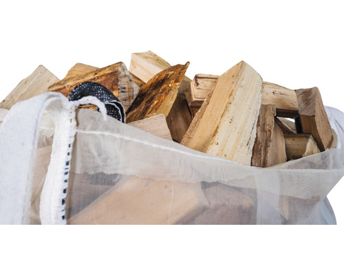 Brandhout HORNBACH FORST Beukenhout in houtzak, klaar om te branden, 1 kubieke meter, 22-25 cm, luchtgedroogd, plus statiegeld