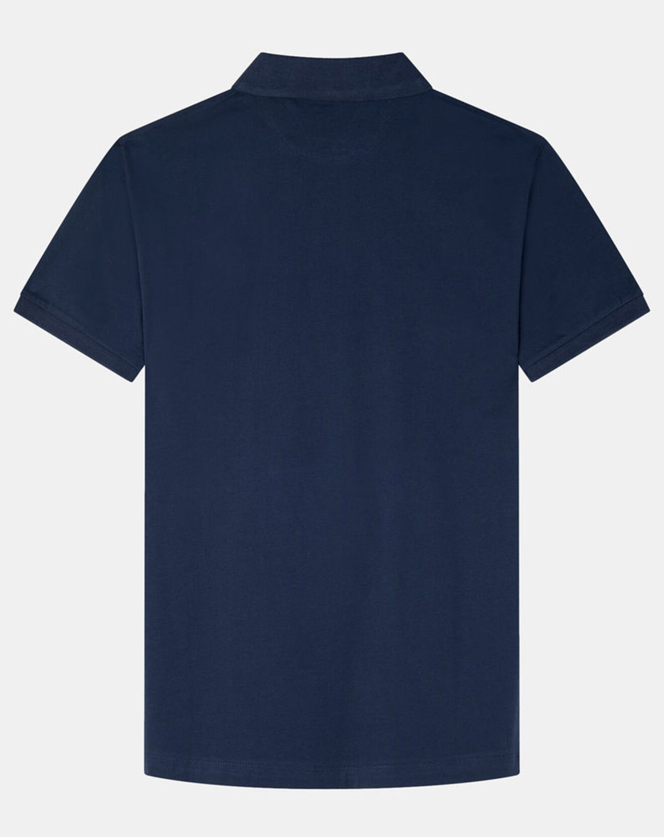 Hackett London Polo en Jersey Regular Fit uni Smart bleu marine