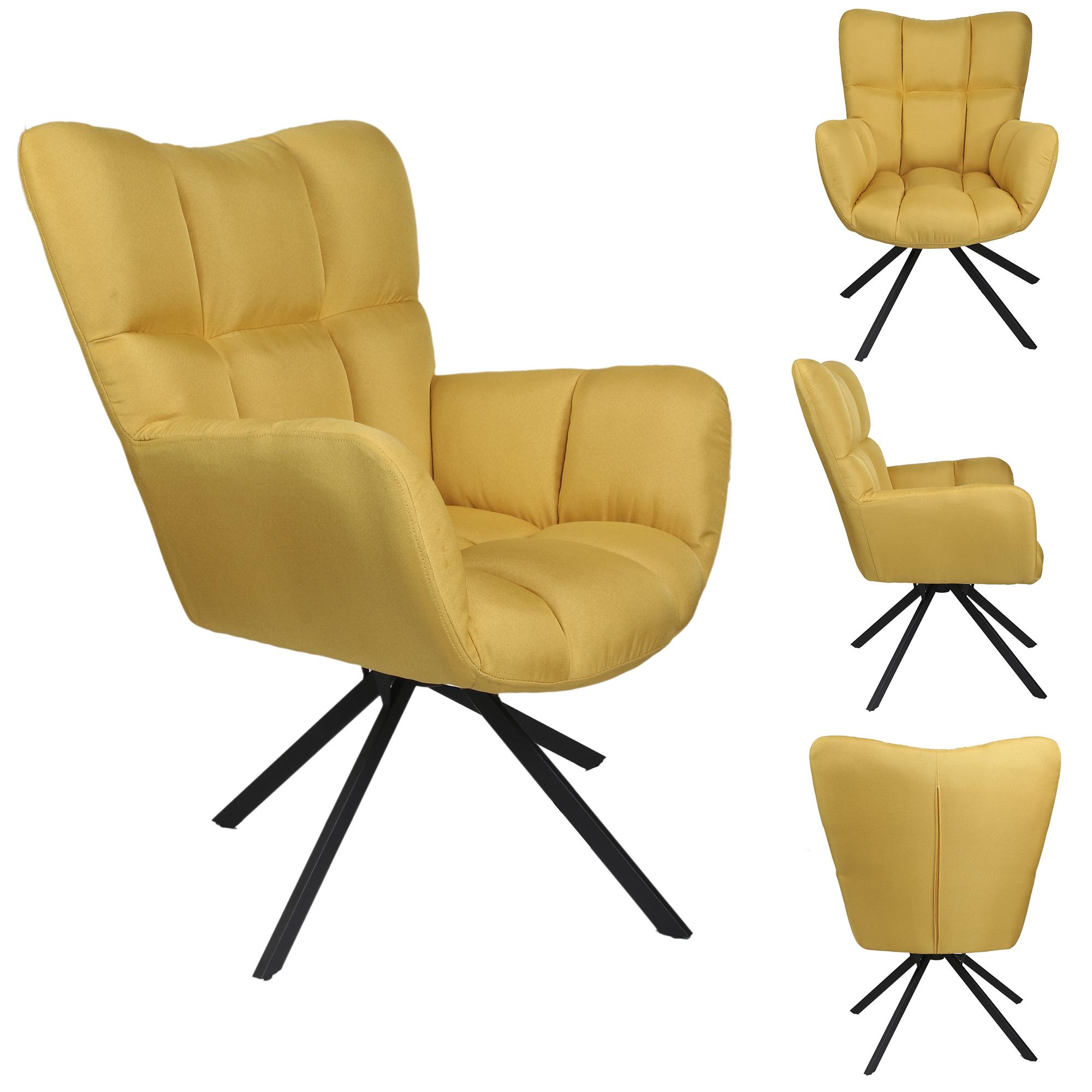 WASHINGTON FAUTEUIL PIVOTANT JAUNE