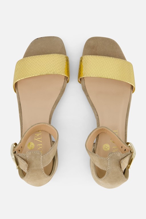 Linea Zeta Sandalen beige Suede