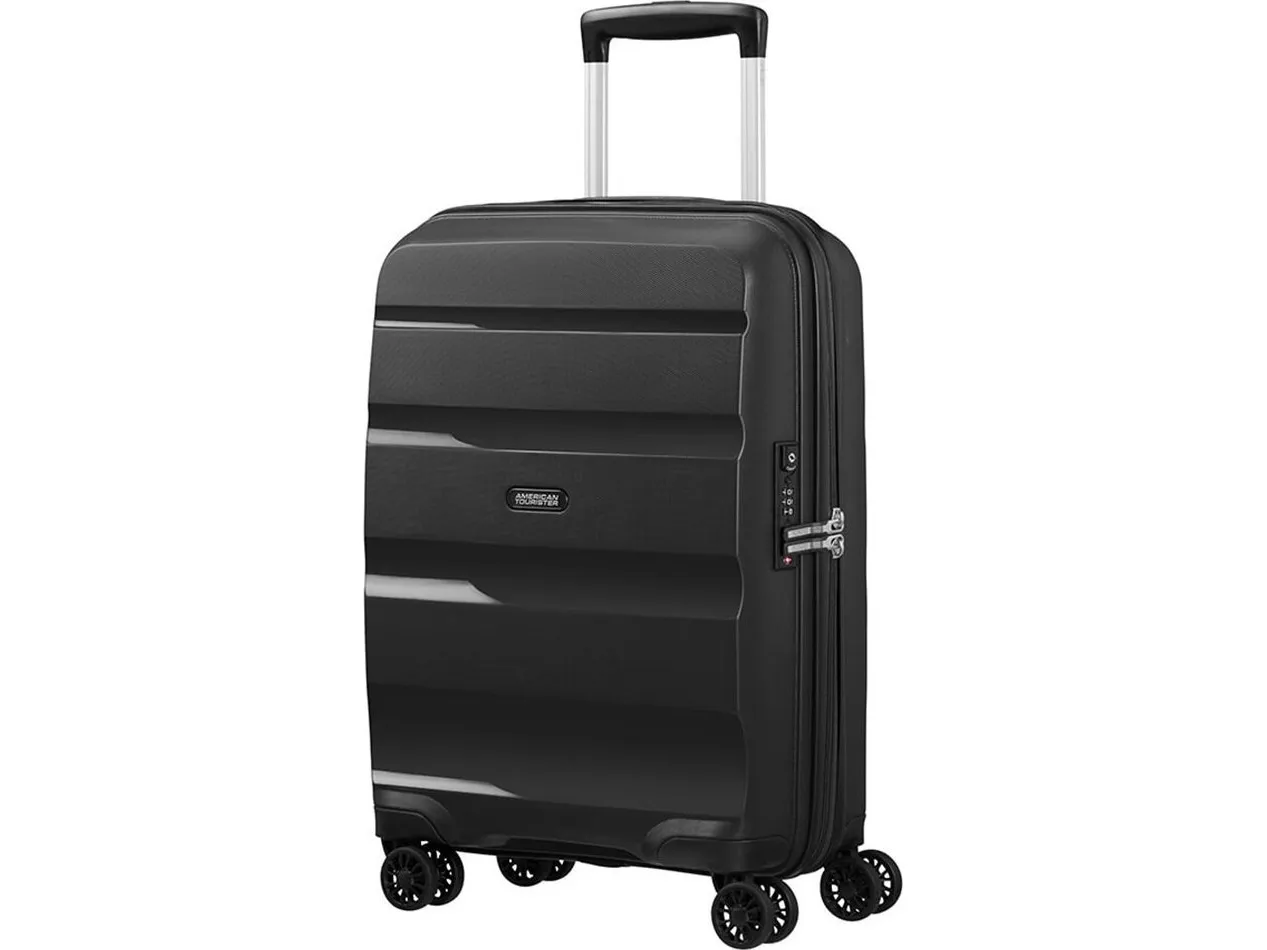American Tourister BON AIR DLX, Trolley, Hård skal, Sort, Polypropylen (PP), 4 hjul, TSA-kombinationslås