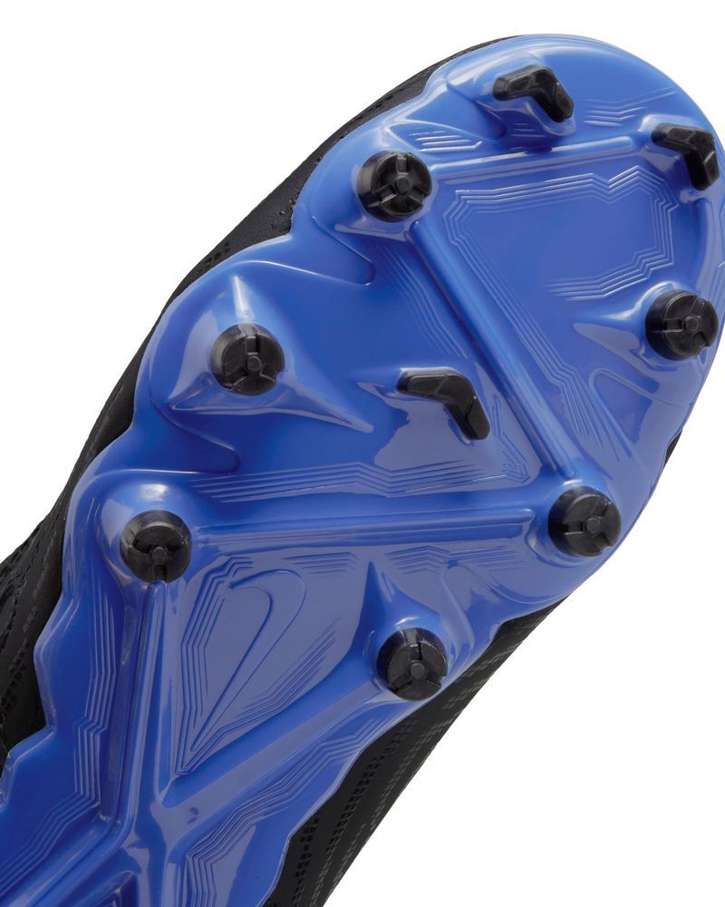 Chaussures de football Nike Phantom GX Academy MG Noir & Bleu pour enfant