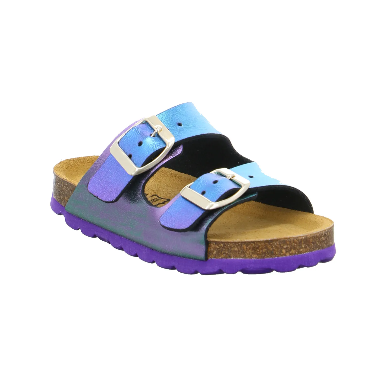 BIOLife Kinder-Pantolette Multicolor Lederimitat  Mädchen