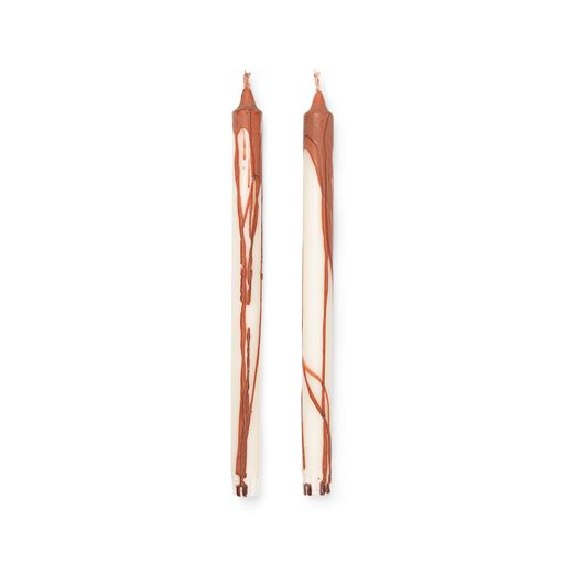 ferm LIVING Dryp Stearinlys, Rust