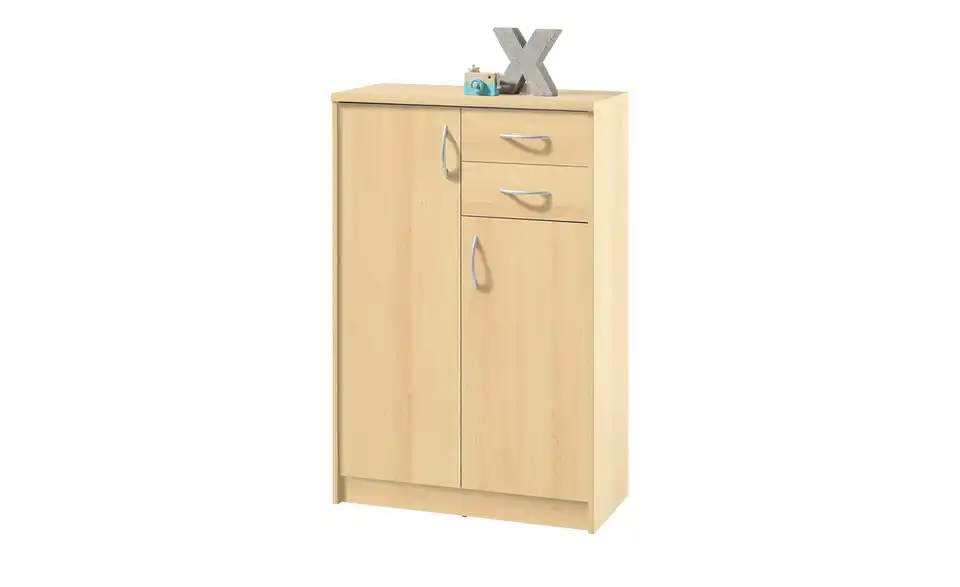 Kommode Optimus Buche (Nachbildung) Ausführung II (2 Türen/2 Schubkästen) 112 cm