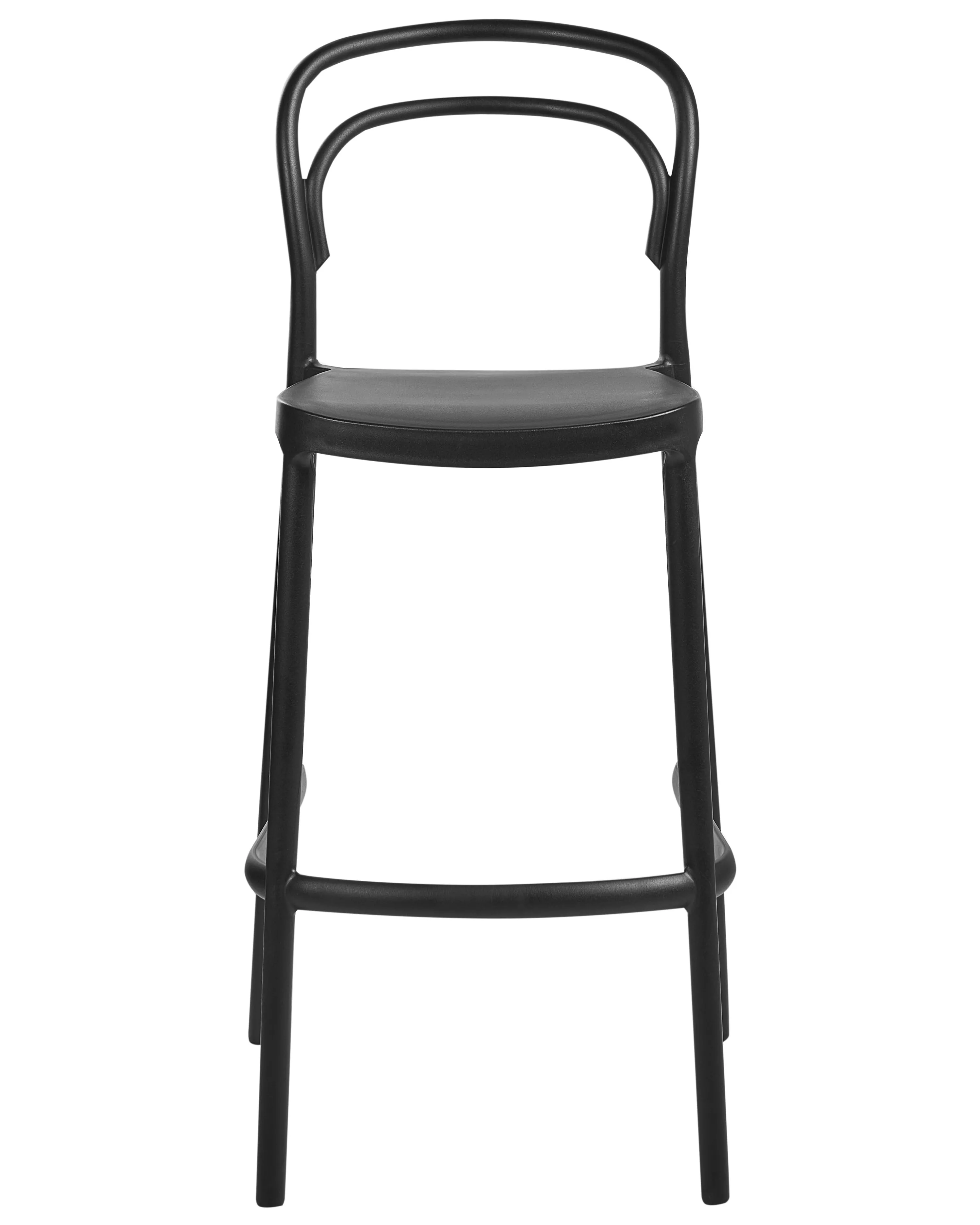 Set van 2 tuinbarkrukken PORANO Zwart