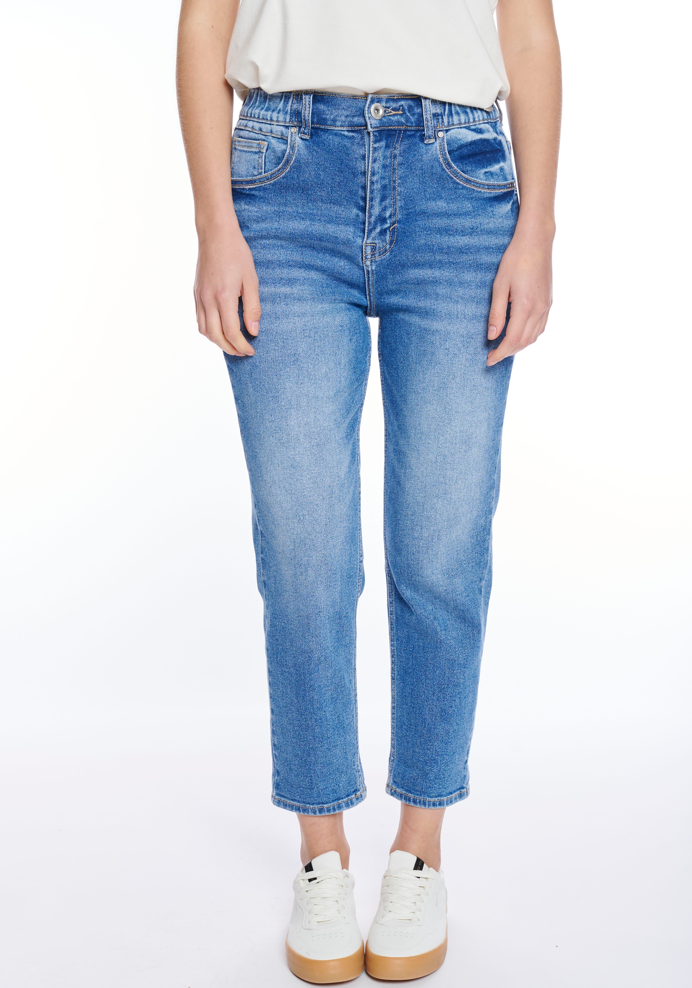 ZABAIONE High-waist-Jeans »Ma44rbella« mit seitlichem Gummizug am Bund