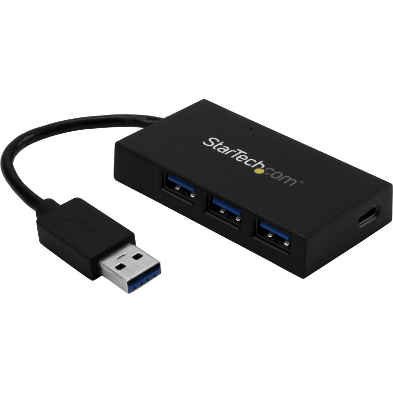 StarTech.com Hub USB 3.0 4 Ports - Hub USB Type-A avec 1x USB-C et 3x USB-A SuperSpeed - Alimentation par Bus USB - Hub Adaptateur USB 3.2 Gen 1 (5Gbps) - Hub USB Portable