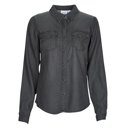 Vila - VIBISTA DENIM SHIRT/SU-NOOS - Noir