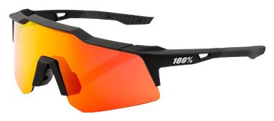 Lunettes 100% Speedcraft XS | Soft Tact Black | Hiper Red Multilayer