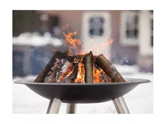 Vasque à feu Chicago Noir Acier 75 cm 85013