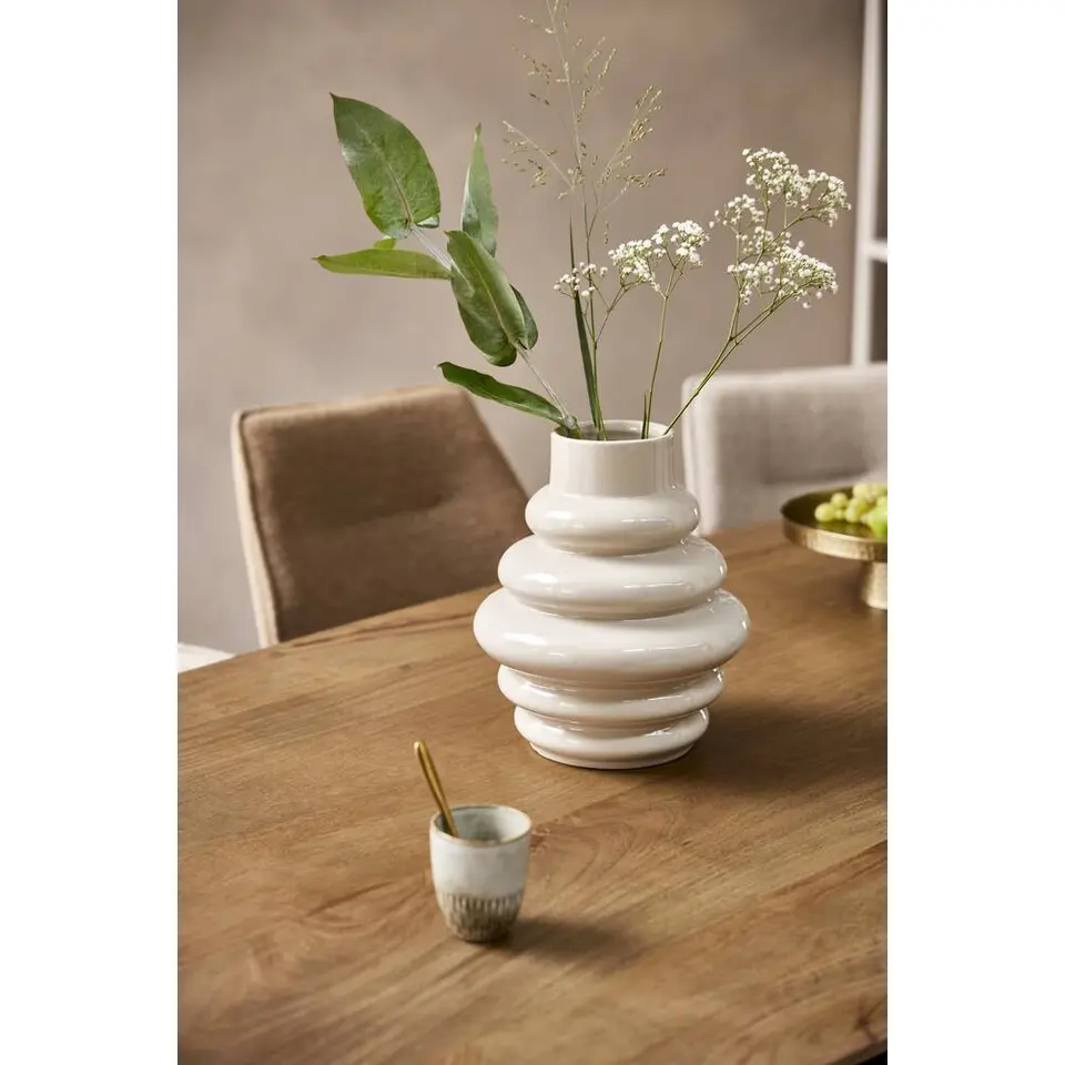 Vaas Arnica - off-white - keramiek - 30xØ25 cm