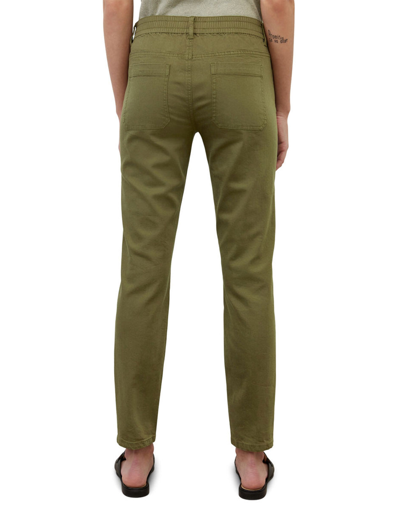 Marc O'Polo Pantalon Mavas en Coton Bio kaki