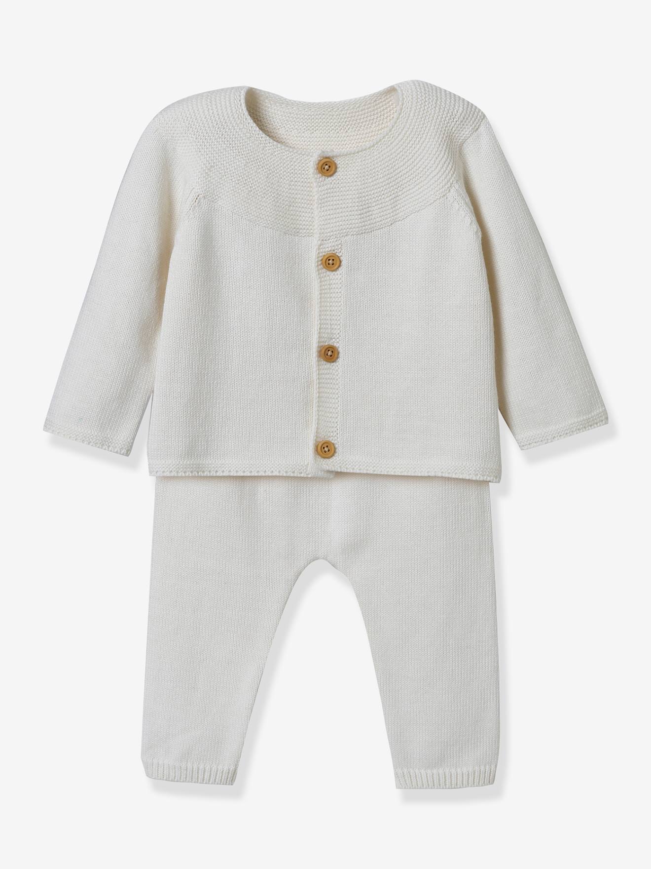 Conjunto de tricô para bebê