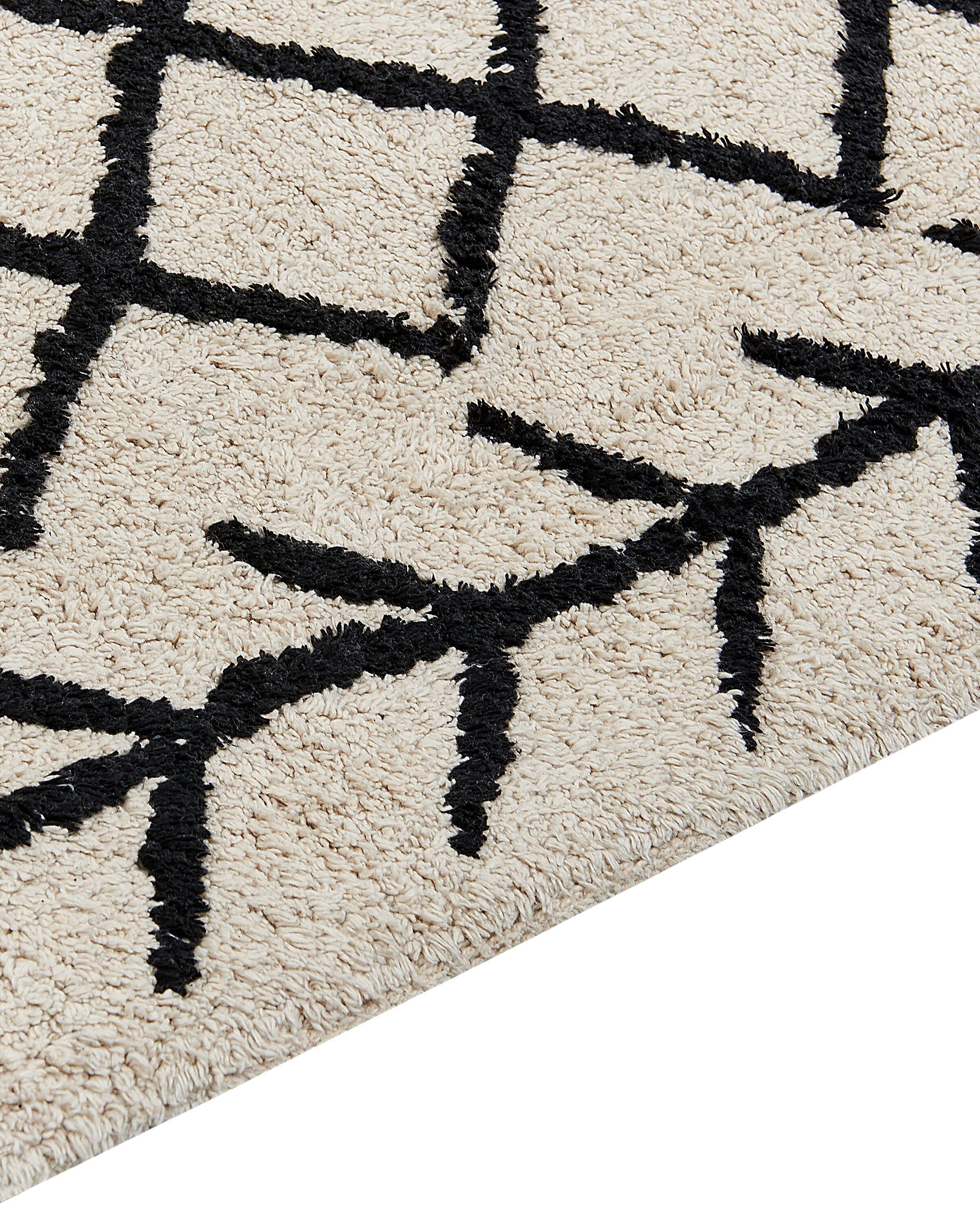 Vloerkleed BOZKIR Beige 160 x 230 cm Katoen