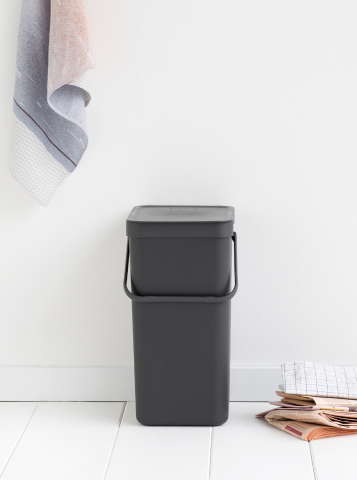 Sort & Go afvalemmer, 16 liter - Grey