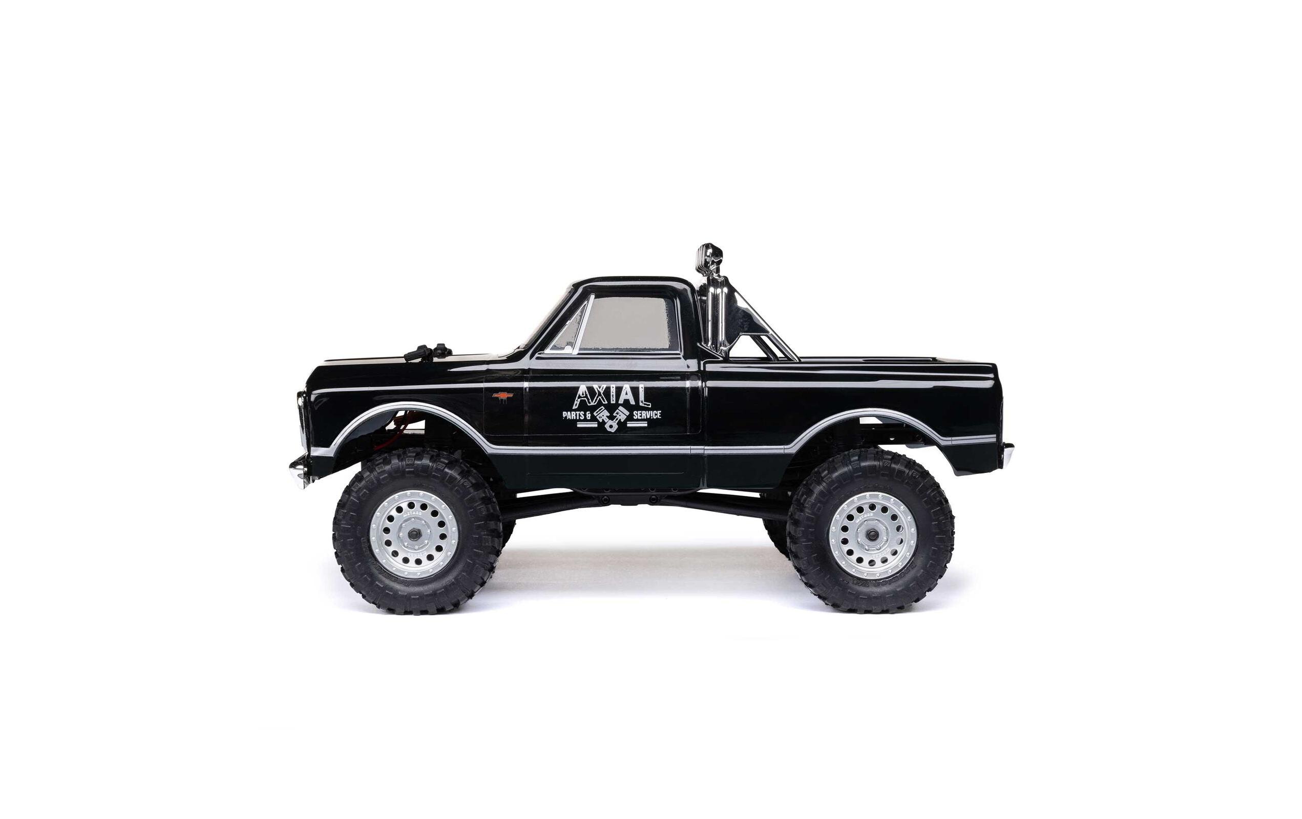 Scale Crawler SCX24 1967 Chevrolet C10 V2 Schwarz, RTR, 1:24<br>Kleiner 4wd Rock Crawler mit Chevy C10 Pick-up Karosserie