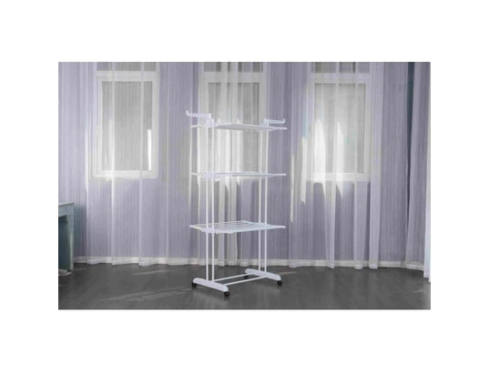 HERZBERG - Séchoir multifonctions 20m d'étendage blanc hg8034-wht