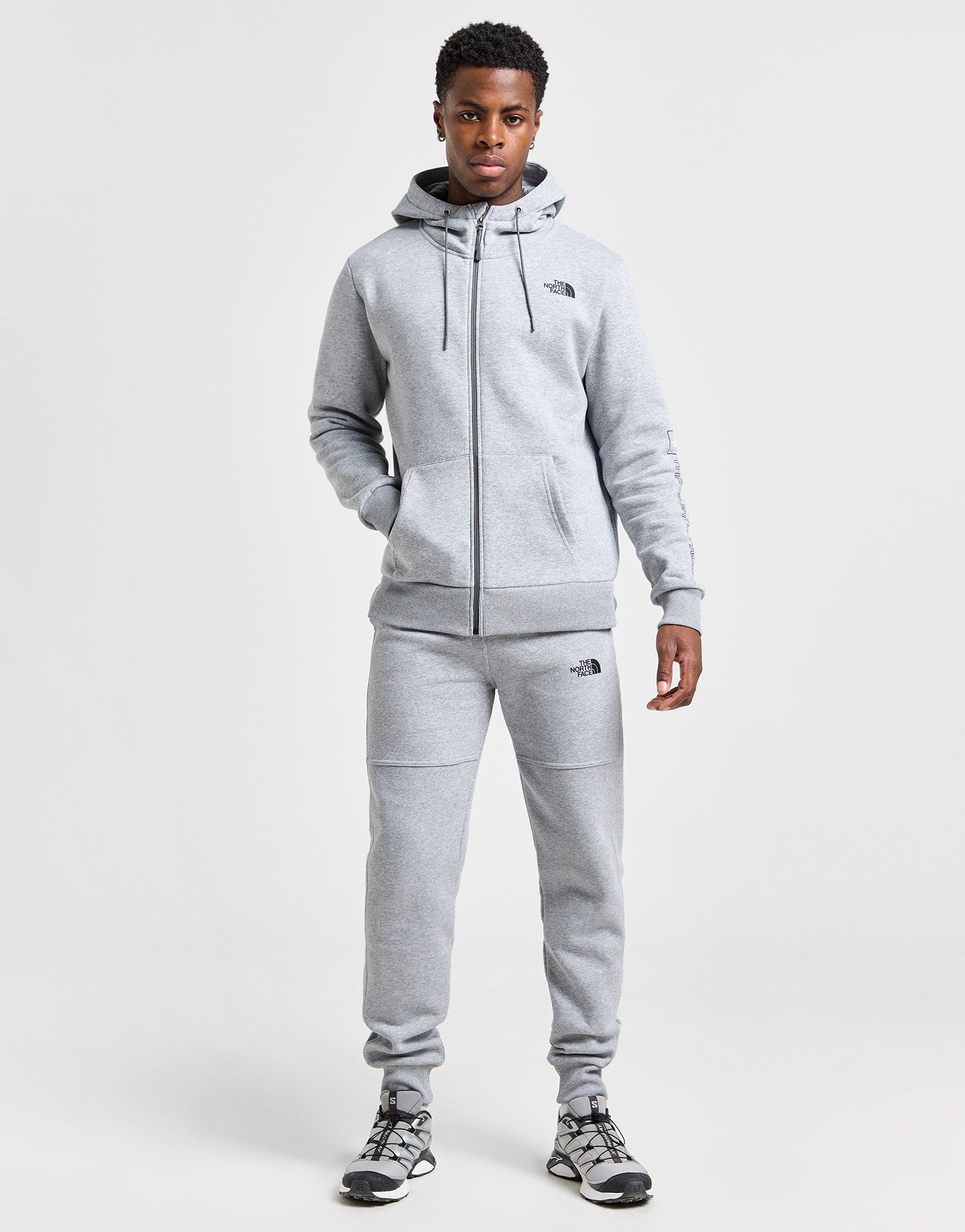 The North Face Sweat à Capuche Zippé Linear Logo Homme