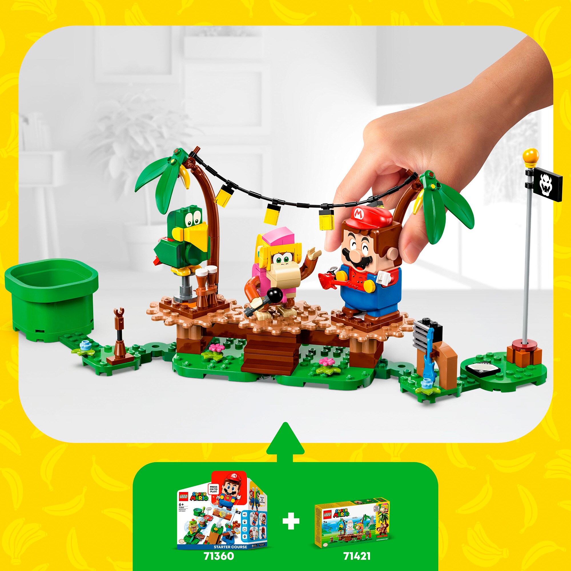 LEGO Konstruktionsspielzeug Super Mario Dixie Kongs Dschungel-Jam - Erweiterungsset