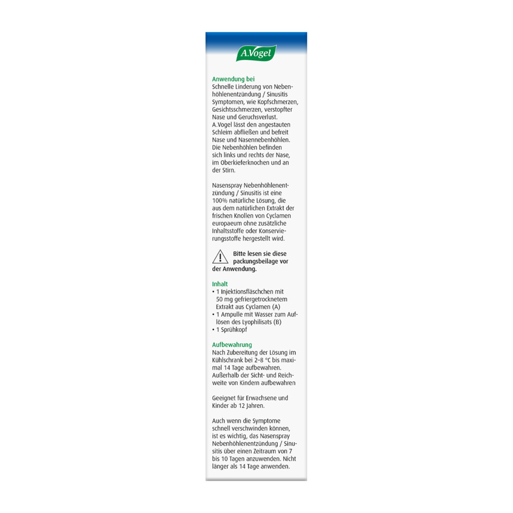 A.Vogel Neusspray Bijholteontsteking50 mg