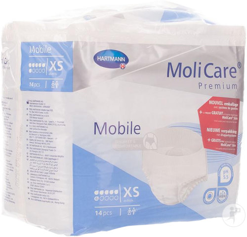 MoliCare Premium Mobile 6 Drops XS Slip Incontinence 14 Pièces (9158404)