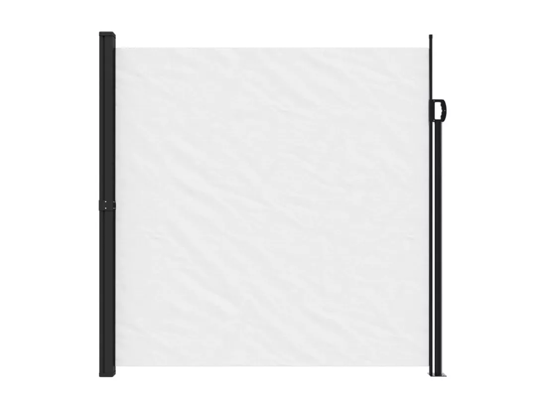 Auvent latéral rétractable blanc 200x500 cm