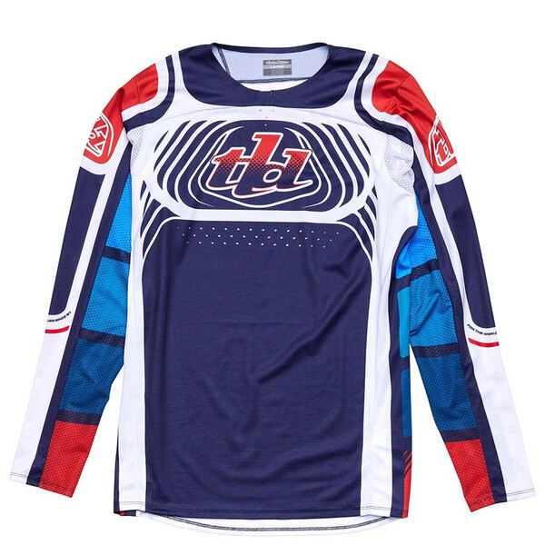 Troy Lee Designs - Maillot SE Pro Wavez Navy / Blanc / Rouge