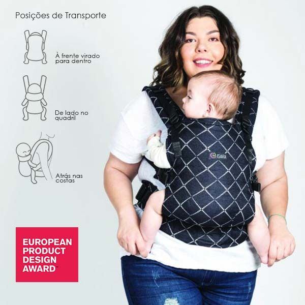 Isara the One Mochila Portabebé One Size Diamonda Black