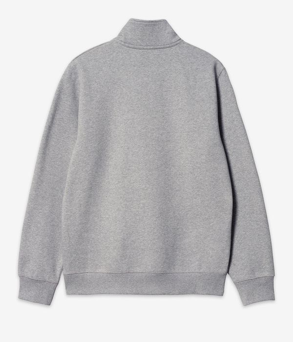 Carhartt WIP Chase Neck Zip Sweatshirt (grey heather gold)