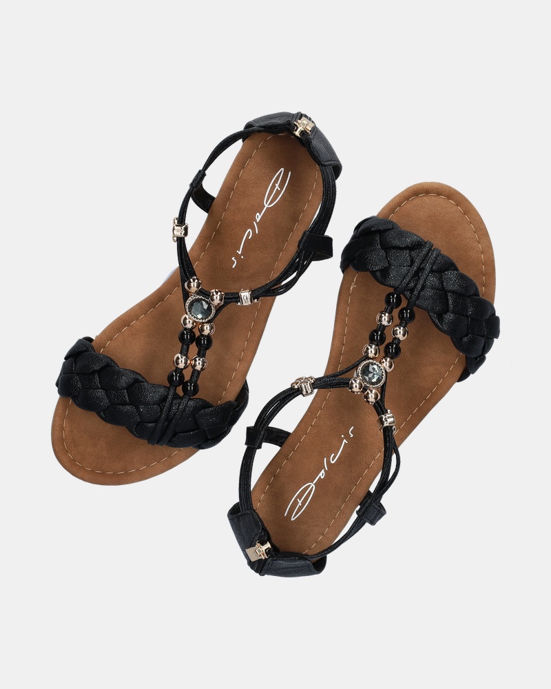 Dolcis Sandalen  - zwart