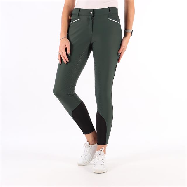 Paardrijbroek QUUR QCardie Softshell Full Grip Donkergroen