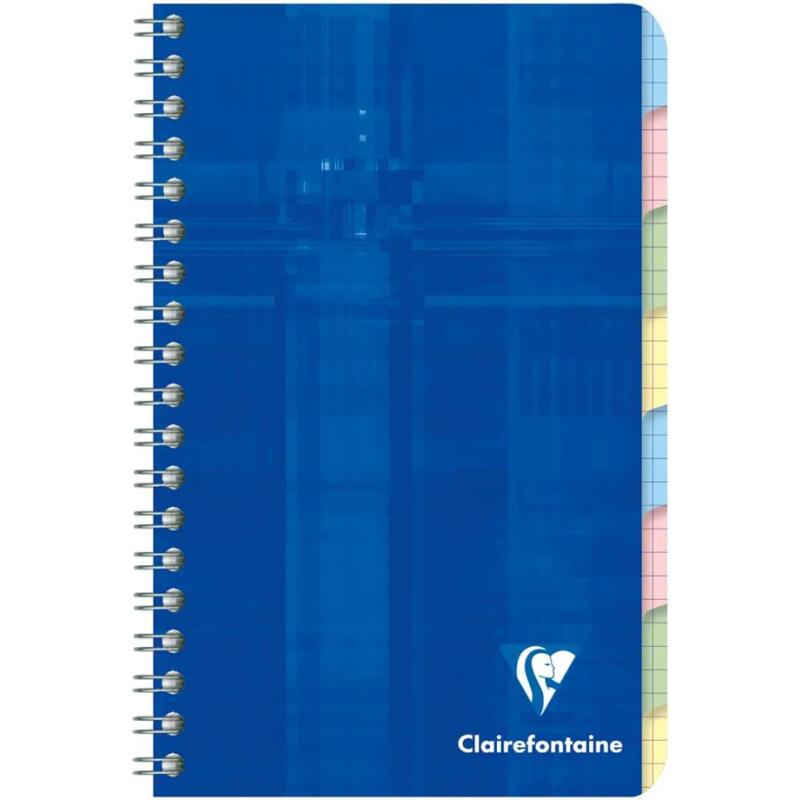 Répertoire libre reliure intégrale 11x17cm 96 pages petits carreaux Couleur aléatoire - Assortis